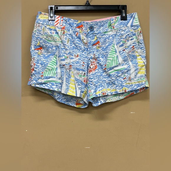 Lilly Pulitzer Size 6 Callahan Shorts In Get Nauti Print - Picture 1 of 6